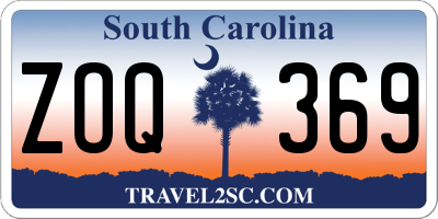 SC license plate ZOQ369