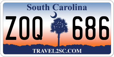 SC license plate ZOQ686