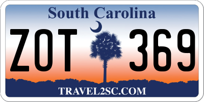 SC license plate ZOT369