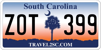 SC license plate ZOT399