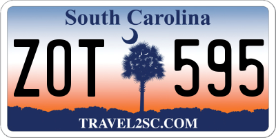 SC license plate ZOT595