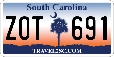 SC license plate ZOT691