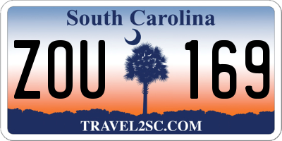 SC license plate ZOU169