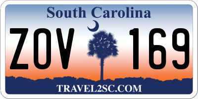 SC license plate ZOV169