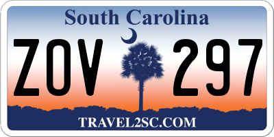 SC license plate ZOV297