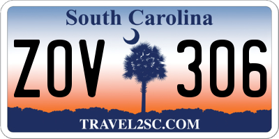SC license plate ZOV306