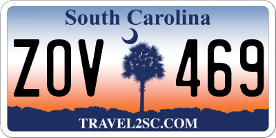 SC license plate ZOV469