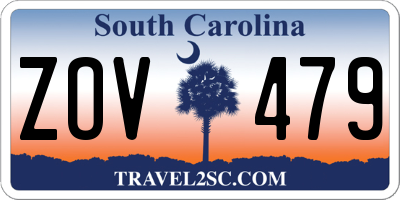SC license plate ZOV479