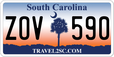 SC license plate ZOV590