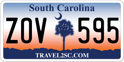 SC license plate ZOV595