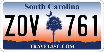 SC license plate ZOV761