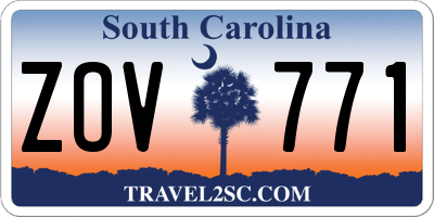 SC license plate ZOV771