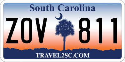 SC license plate ZOV811