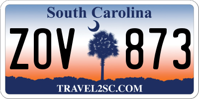 SC license plate ZOV873