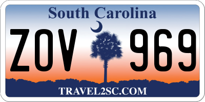 SC license plate ZOV969