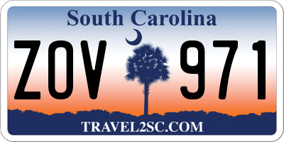 SC license plate ZOV971