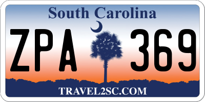 SC license plate ZPA369