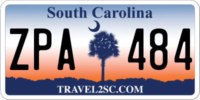SC license plate ZPA484