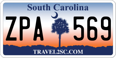 SC license plate ZPA569
