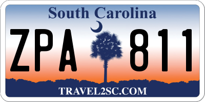 SC license plate ZPA811
