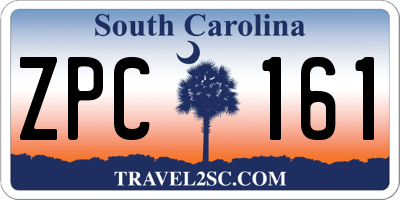 SC license plate ZPC161