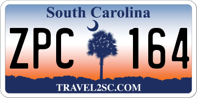 SC license plate ZPC164