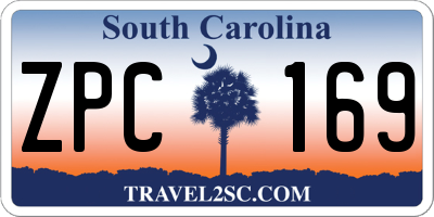SC license plate ZPC169
