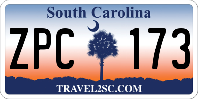 SC license plate ZPC173