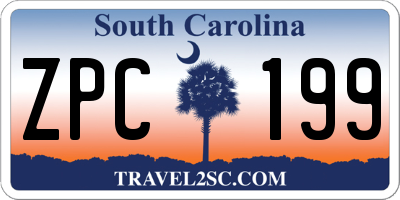 SC license plate ZPC199