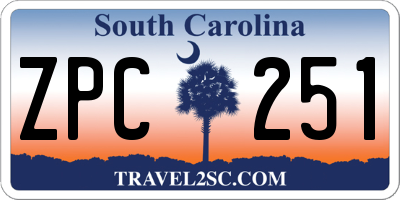 SC license plate ZPC251