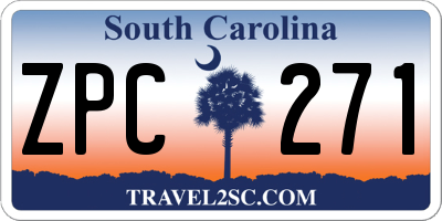 SC license plate ZPC271