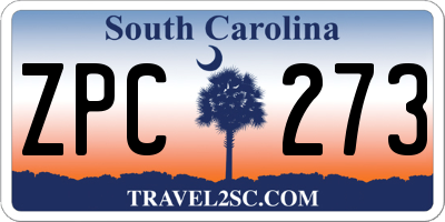 SC license plate ZPC273