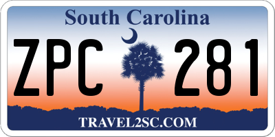 SC license plate ZPC281