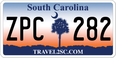 SC license plate ZPC282