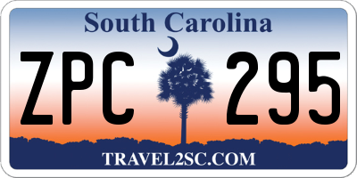 SC license plate ZPC295