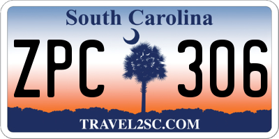 SC license plate ZPC306
