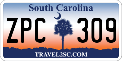 SC license plate ZPC309