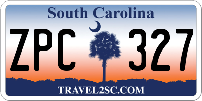 SC license plate ZPC327