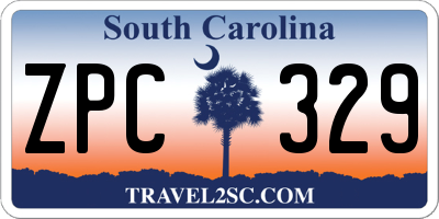 SC license plate ZPC329