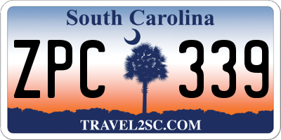 SC license plate ZPC339