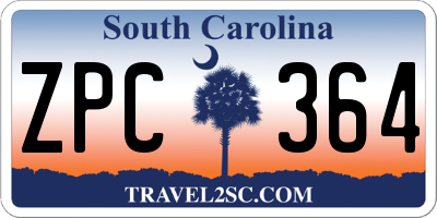 SC license plate ZPC364
