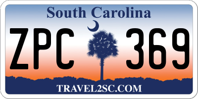 SC license plate ZPC369