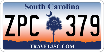 SC license plate ZPC379