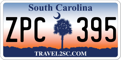 SC license plate ZPC395