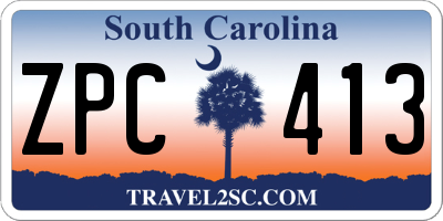 SC license plate ZPC413