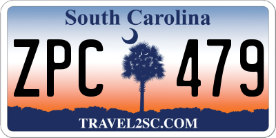 SC license plate ZPC479