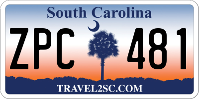 SC license plate ZPC481