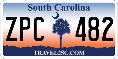 SC license plate ZPC482