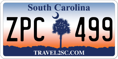 SC license plate ZPC499
