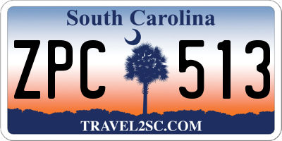 SC license plate ZPC513
